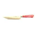 6 inch Chefs Knife Pink Coloured Curly Birch