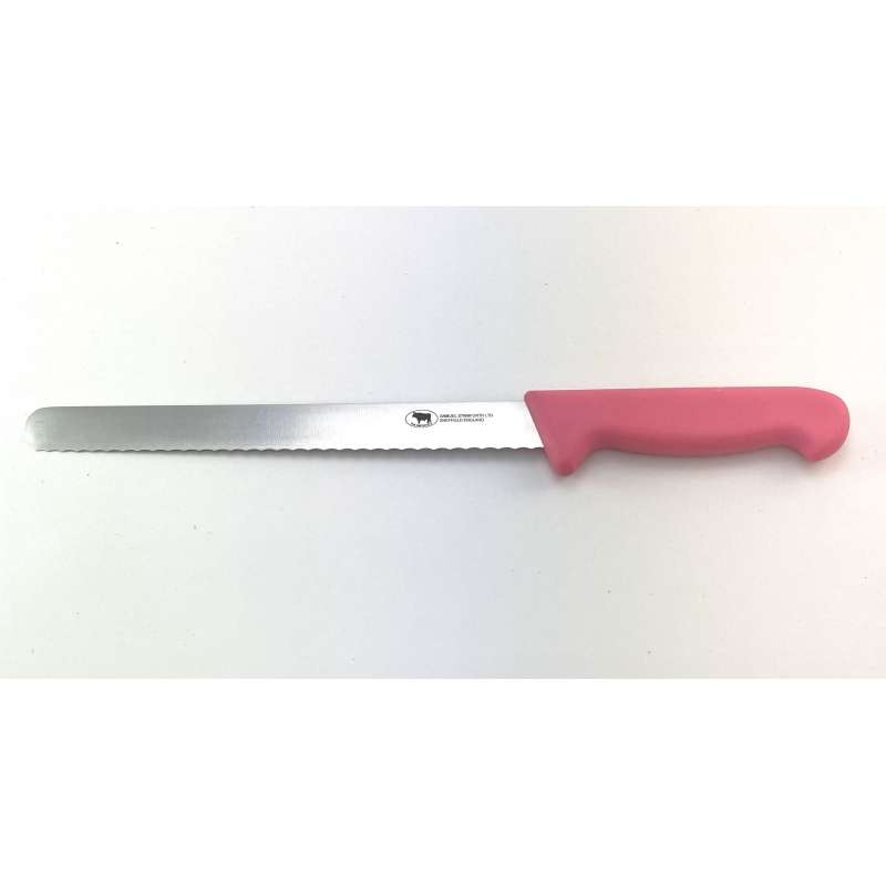 Serrated Slicer PINK Handle